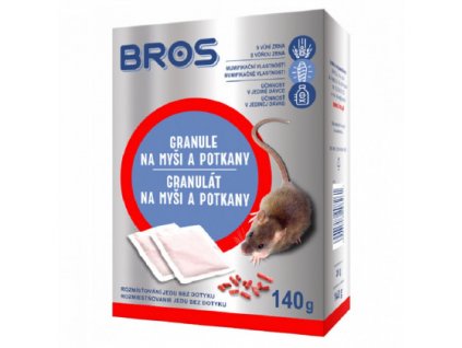 Bros granulát na myši a potkany 140g