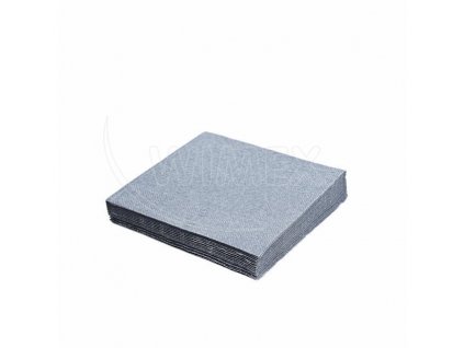 Servítky 3 vr 33x33 strieborné Wimex  /20/  70795_1