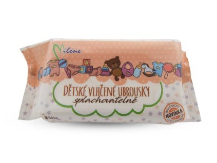 Utierky vlhč. Miléne detské splachovateľné 56ks