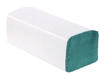 Papierové utierky 25x23 ZZ zelené 5000ks hrubšie