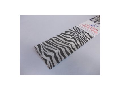 Papier krepový zebra