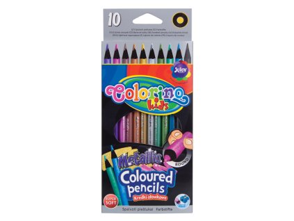 Pastelky Colorino metalické /10/