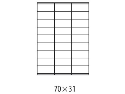 Etiketa samolep 70x31 A4 AGIPA