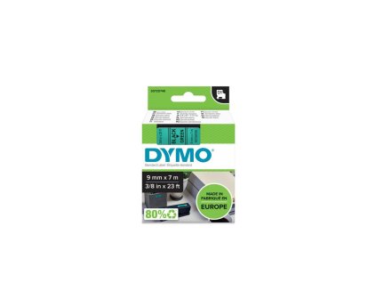 Samolepiaca páska Dymo D1 9 mm zelená/čierna