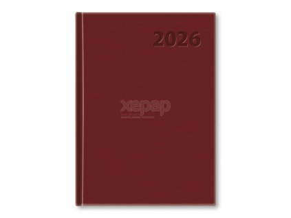 Diár Manager 2026 bordový denný