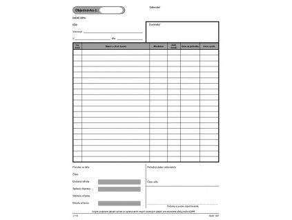 Objednávka A4 -100 listov 097