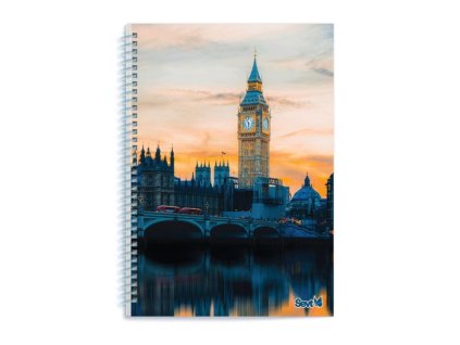 Blok poznámkový A4 /70list/ College špir.bok