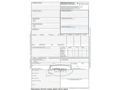 Tlačivo CMR 5-listov SK/DE