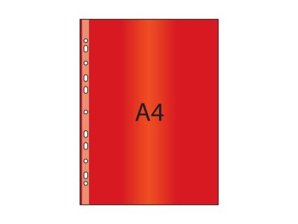 Euroobal A4 červený