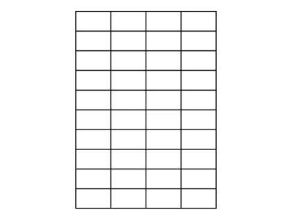 Etiketa samolep A4 52,25x29,7 4x10 /100/