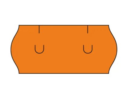 Etiketa Contact UNI 26x12 oranžová