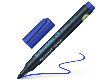 Popisovač permanent SCHNEIDER Marker 130 modrý zrez.špička