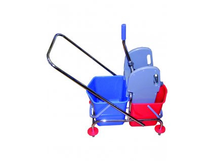 Vozík upratovací kovový 2x23L  BOB250