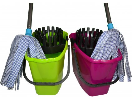 Mopset 10 L WET ovalny + viskozny mop s násadou