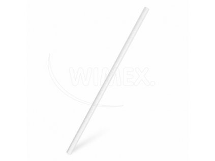 Slamky papierové JUMBO biele 25 cm, O 8 mm [100 ks] 40900_1