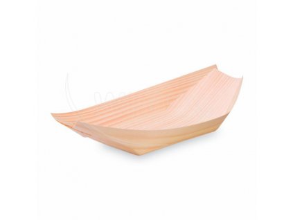 Fingerfood miska drevená, lodička 21,5 x 11 cm [100 ks] 66621_1