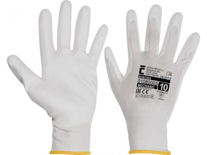 Rukavice Bunting/Buck biele S /7/