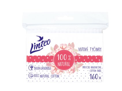 Vatové tyčinky pap.palička Linteo 160ks