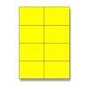 Etiketa samolep 105x74 žlté 100ks
