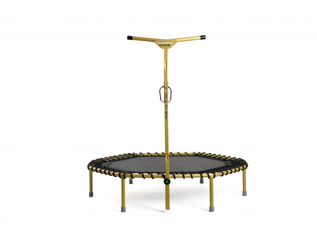 JumpingSPORT trampolína - limitovaná edice made by KAYA-LI ve zlaté barvě