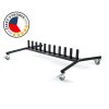 Handlebar stand with wheels for 11 pcs