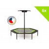 6x JumpingSport Trampolin profi (6-eckige)