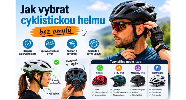 Jak vybrat cyklistickou helmu bez omylů
