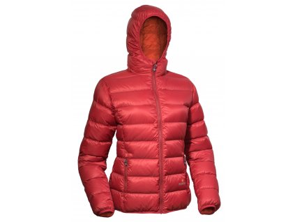 WARMPEACE TACOMA péřová bunda dámská red/orange (Varianta XL)