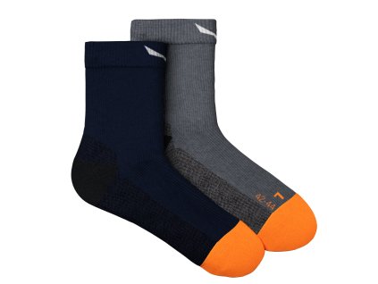 SALEWA ponožky MTN AN střední výška šedá+tm.modrá