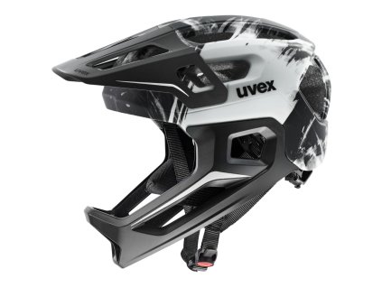 Dětská helma Uvex React Jr Fullface black/white ma_1