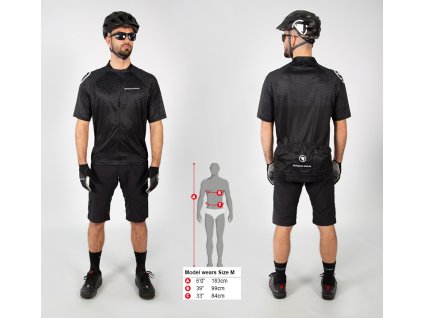 ENDURA Hummvee ray dres kr.r.pánský černý (Varianta L)