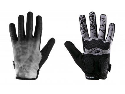 rukavice FORCE MTB CORE šedé (Varianta L)