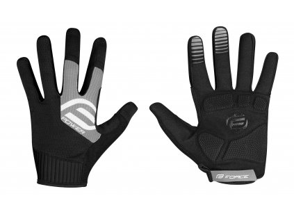 rukavice FORCE MTB POWER černo-šedé (Varianta L)