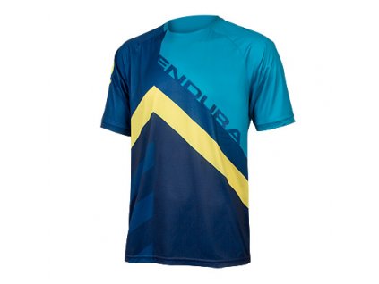 ENDURA SingleTrack Print Tee LTD dres pánský modrý (Varianta M)