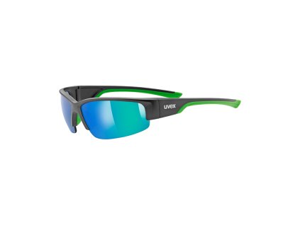 38334 uvex bryle sportstyle 215 black mat green green 2