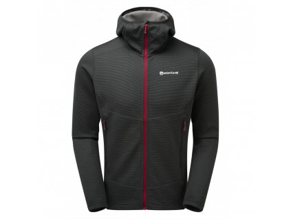 MONTANE ISOTOPE HOODIE mikina celozip pán.tm.šedá (Varianta XL)