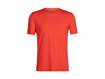 ICEBREAK.Mens Anatmca SS Crw Cdt/Wht oranž. (Varianta XXL)