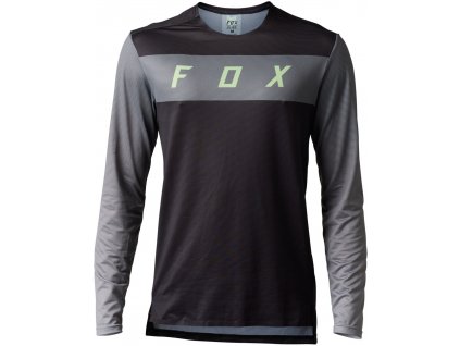 Cyklistický dres FOX Flexair LS Jersey Arcadia-blk (Varianta 2XL)