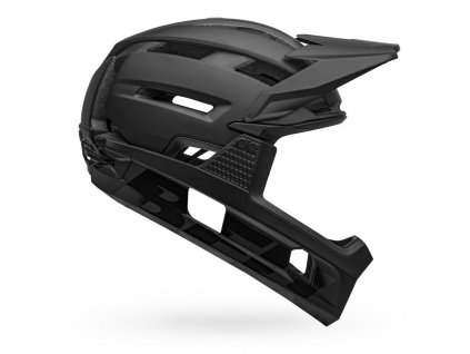 bell super air r spherical mountain bike helmet matte gloss black right[1]