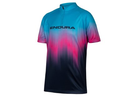 ENDURA dětský dres na kolo XTRACT modrorůžový (Varianta 9-10)