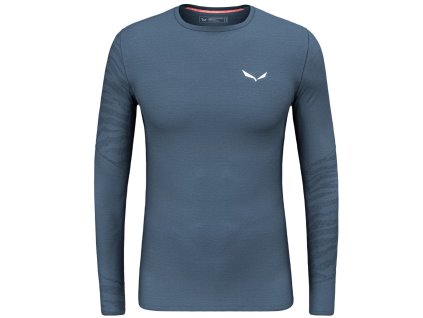 SALEWA triko dl.r.CRISTALLO WARM pánské denim