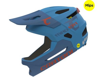 Dětská helma Cratoni MadCat Mips blue matt