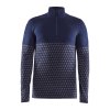 CRAFT merino 240 zip triko dl.r.pánské tm.modré (Varianta L)