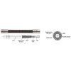 85692 bowden alligator ly 186 red 1metr