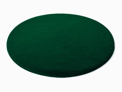 Zelený okrúhly koberec Rabbit