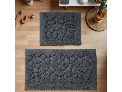 Kúpeľňová sada koberčekov Boston 10 - grafitová