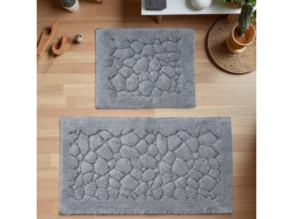 Kúpeľňová sada koberčekov Boston 10 - sivá