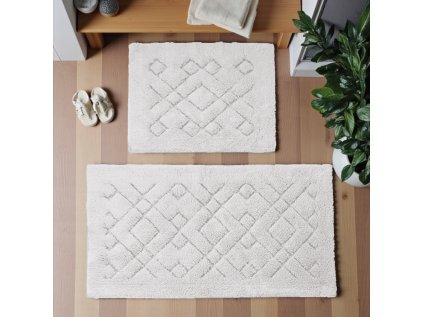 Kúpeľňová sada koberčekov Boston 12 - krémová