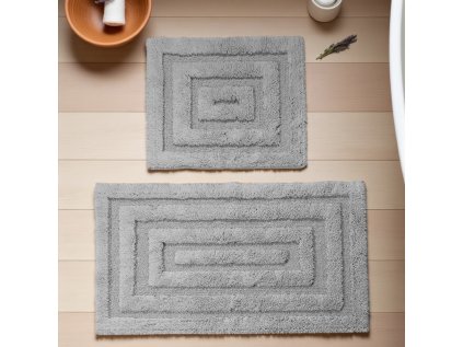 Kúpeľňová sada koberčekov Boston 13 - sivá