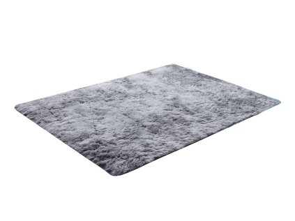 Sivý obdĺžnikový shaggy koberec Ombre